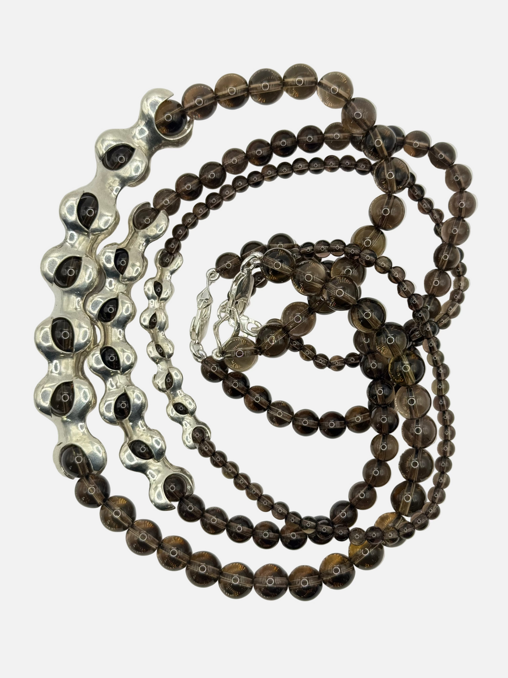 X SMOKEY QUARTZ  NECKLACE