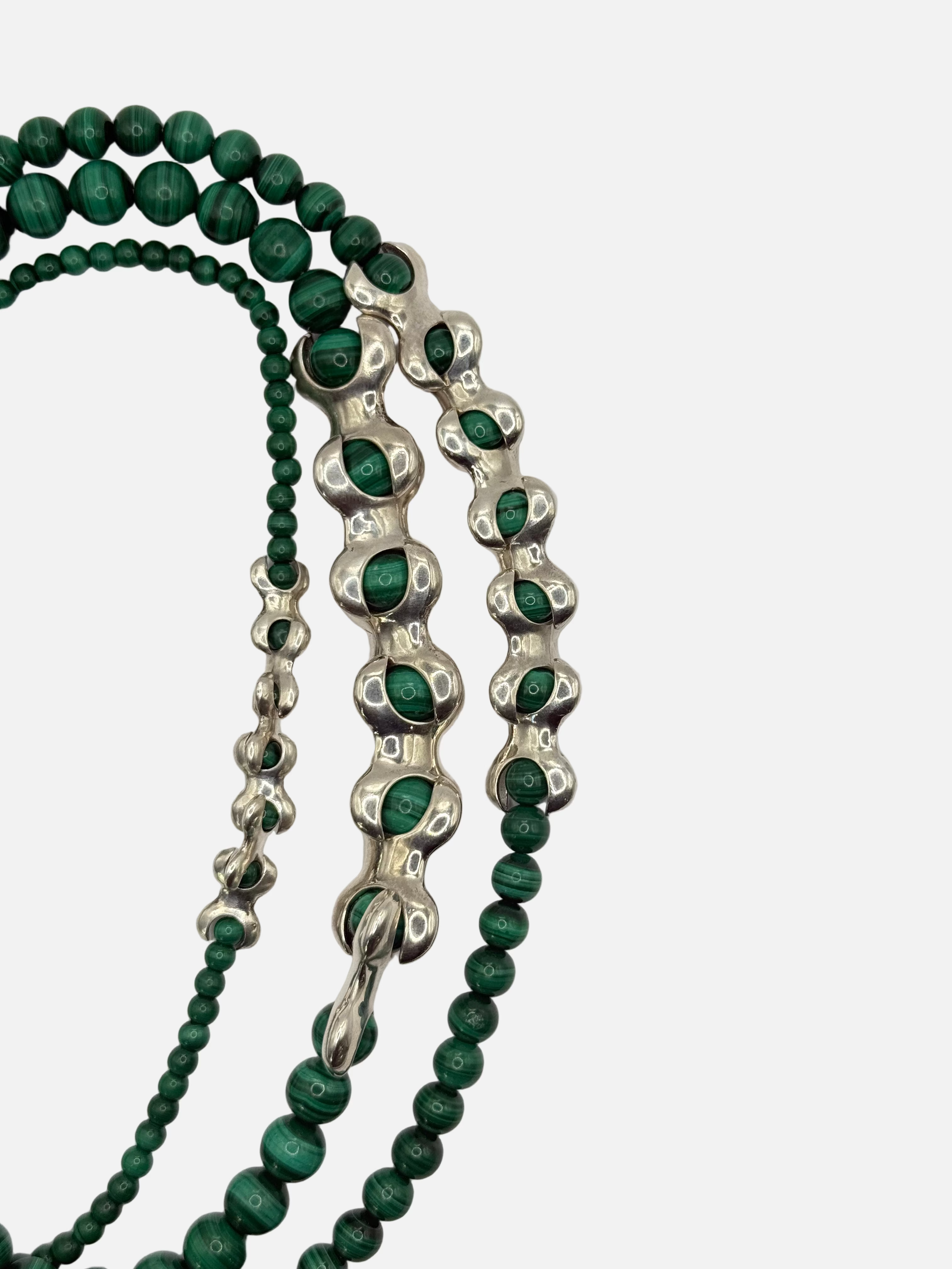 X MALACHITE NECKLACE