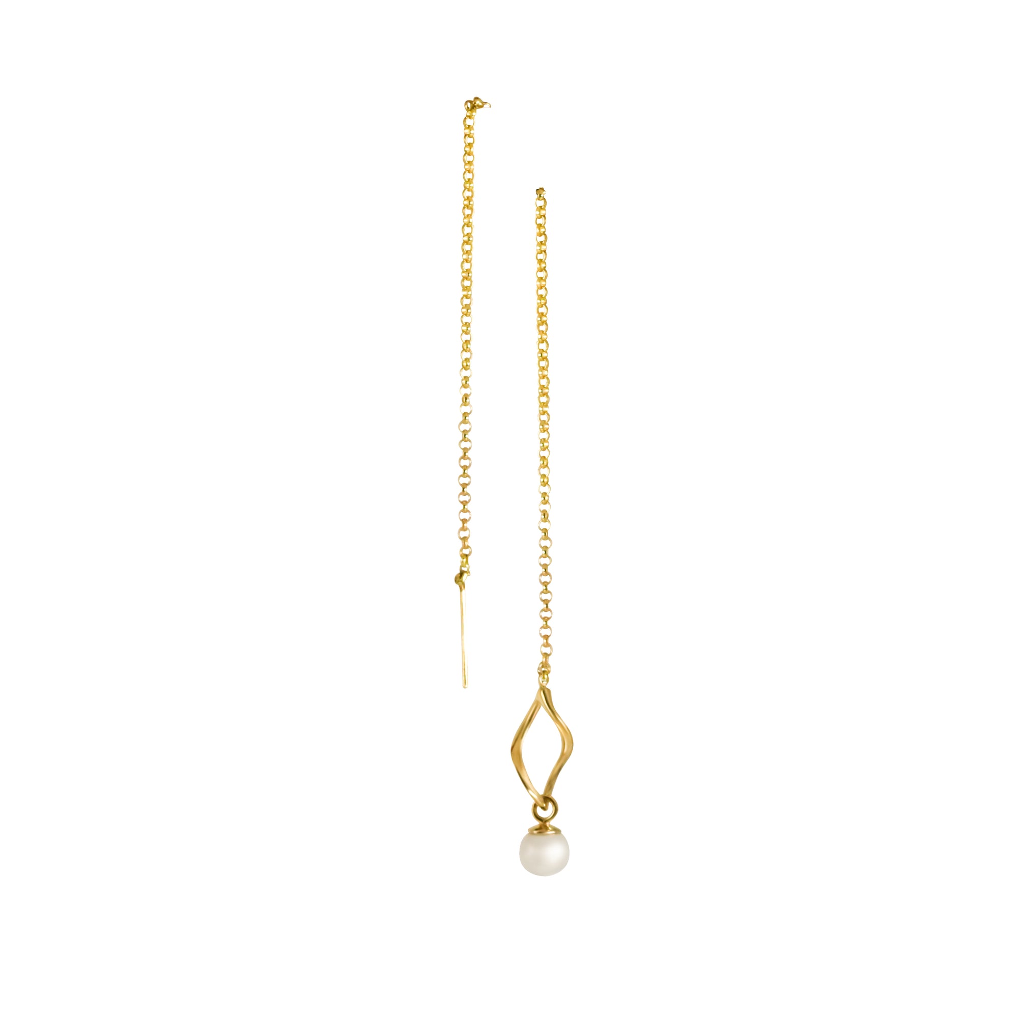 14K Threader Earring