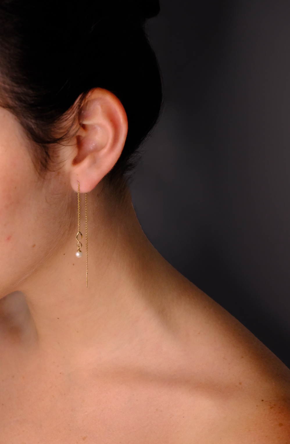 14K Threader Earring
